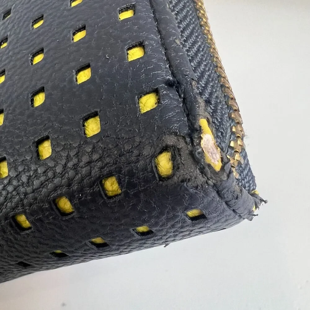 Target Navy Blue Green Faux Leather Wallet
